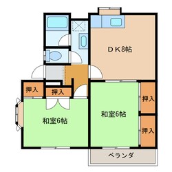 中津駅 徒歩29分 2階の物件間取画像